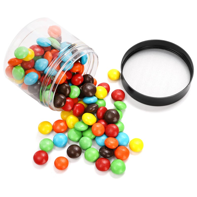 Tosnail 30 Pack 4 oz Clear Plastic Jars with Black Lids Leak-Proof Round Food Safe Storage Containers for Kitchen Use, Beauty Products, Slime, Spices and More - Image 4